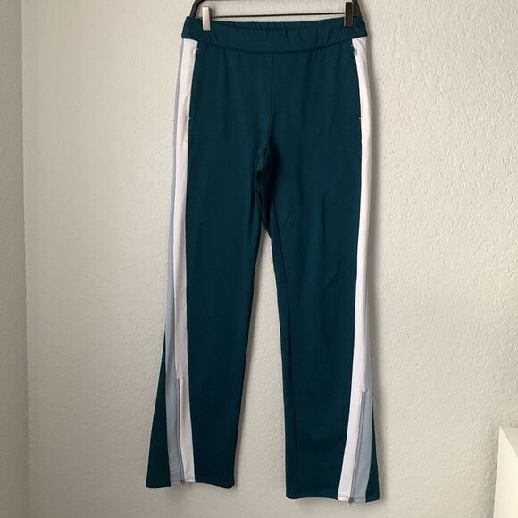 Zella 2-Pc Set Teal Jacket/Pants with White Accents Pockets Men’s Size S - Picture 8 of 15